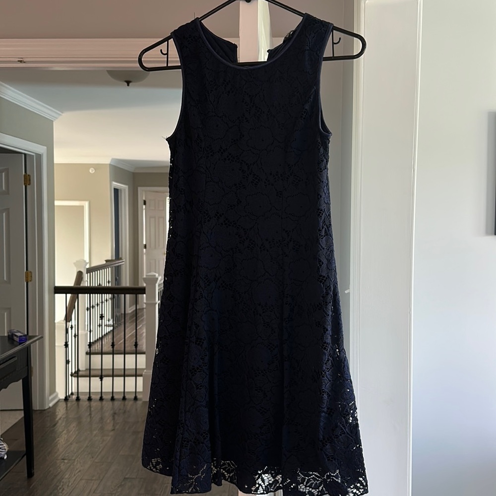 Dark blue girls formal dress
